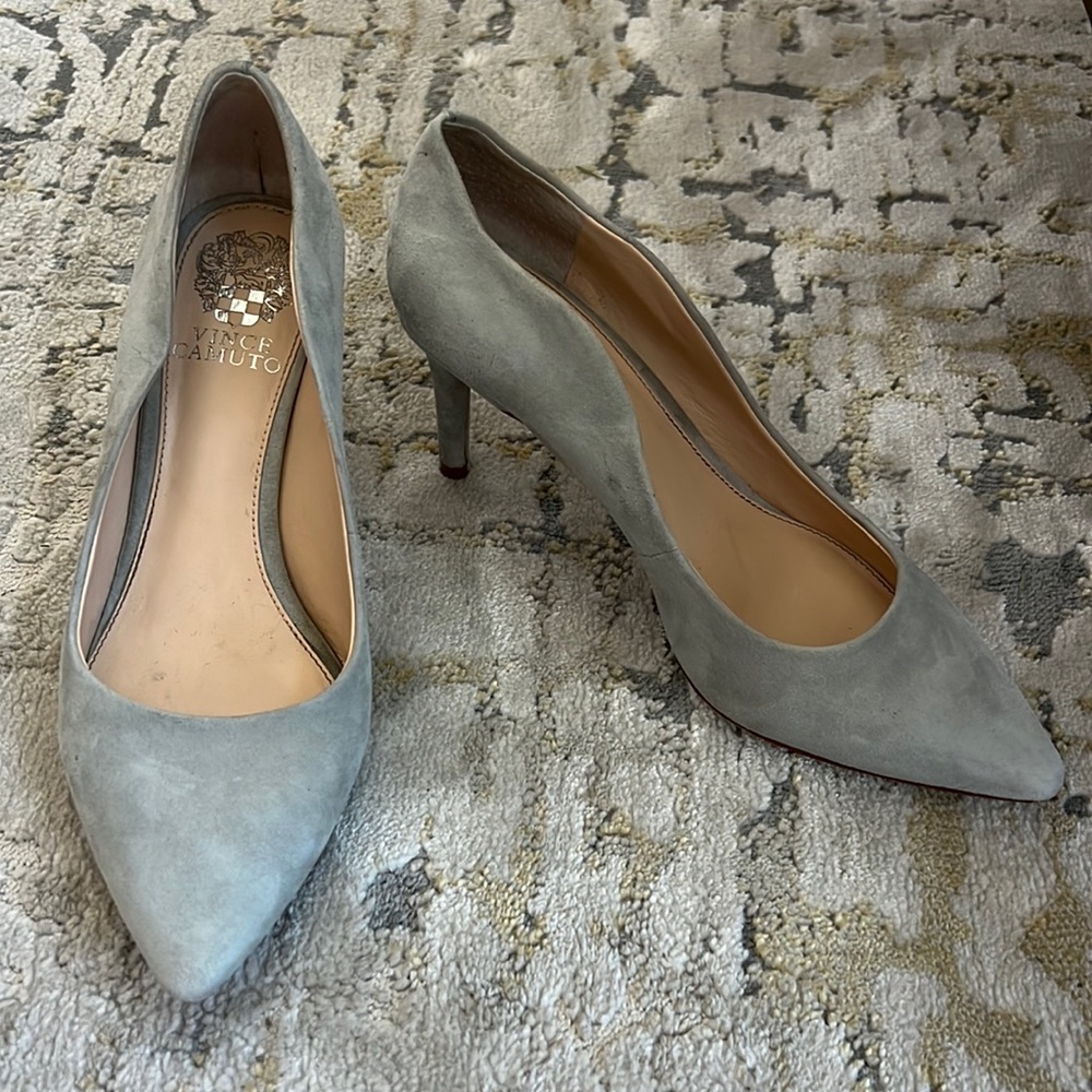 Vince Camuto Suede Pointed Toe Pumps